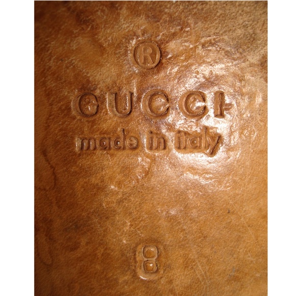 GUCCI Brown Suede Leather w/ Silver Horse Bits Moc Toe Loafers - Picture 12 of 12